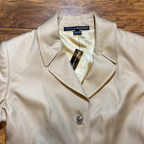 NWT Linda Allard Ellen Tracy khaki blazer jacket - Picture 3 of 9